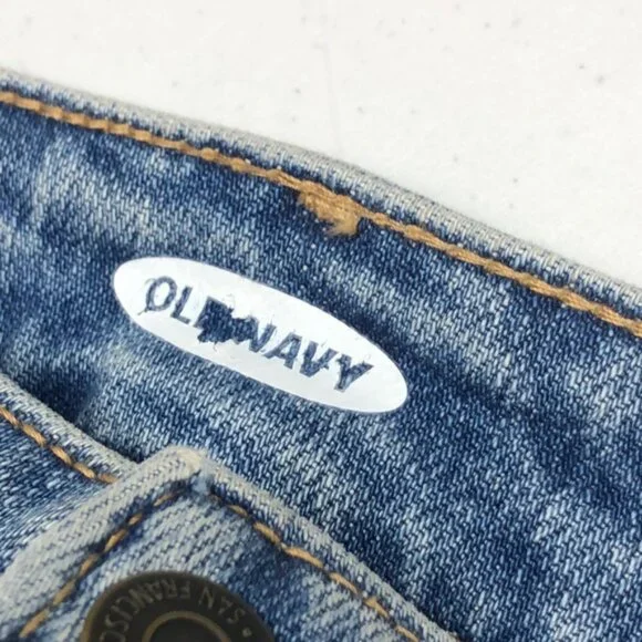 LIKE NEW DISTRESS OLD NAVY BUTTONFLY JEAN SKIRTS 2/26 😎 - Picture 2 of 11